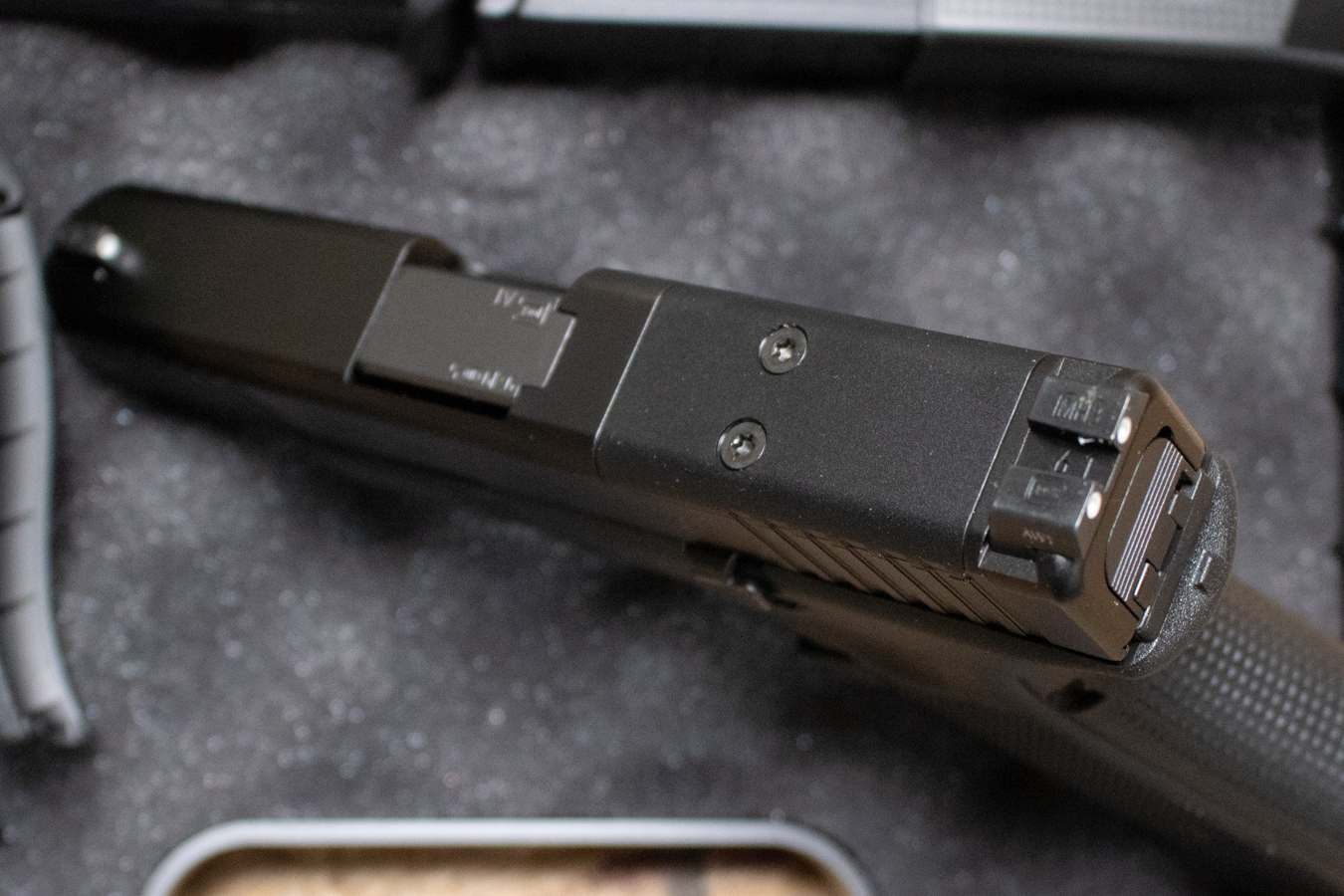 GLOCK 45 MOS 9mm Optic Ready Police Trade-in Pistol with Night Sights, Three Mags, Optic Plates (New in Box)